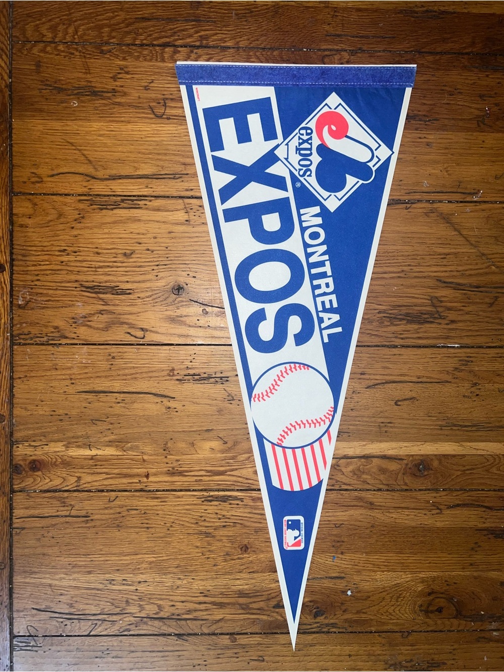 Montreal Expos Blue Baseball Pennant - Official Team Wall Decor 12” x 30”